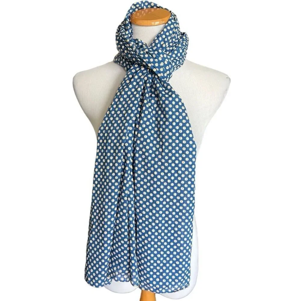 Womens Boutique Chic Polka Dot Head Neck Scarf Scarves Pashmina Wrap